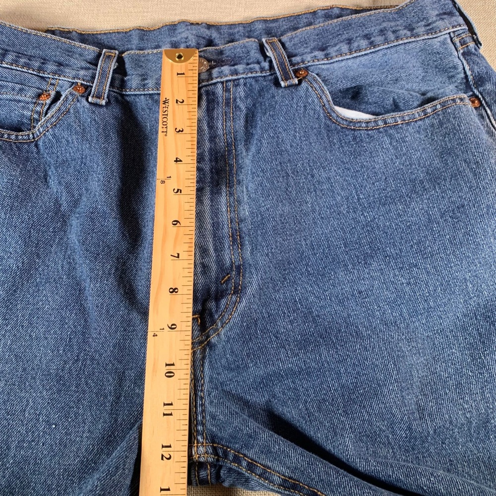 Levi Strauss 505 Jeans Mens W38‎ L30 See Pics Blue Straight Fit Denim Classic - Picture 5 of 11